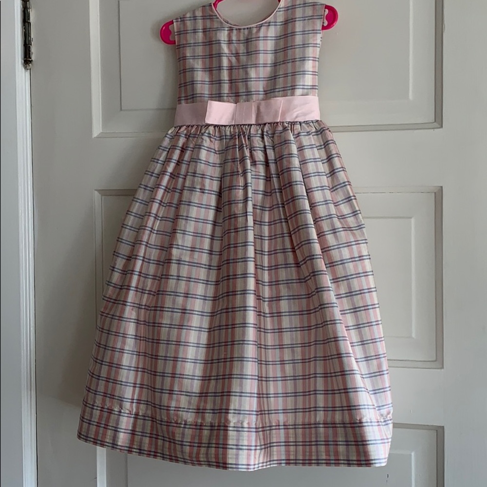 Frances Johnston 100% silk pink dress
